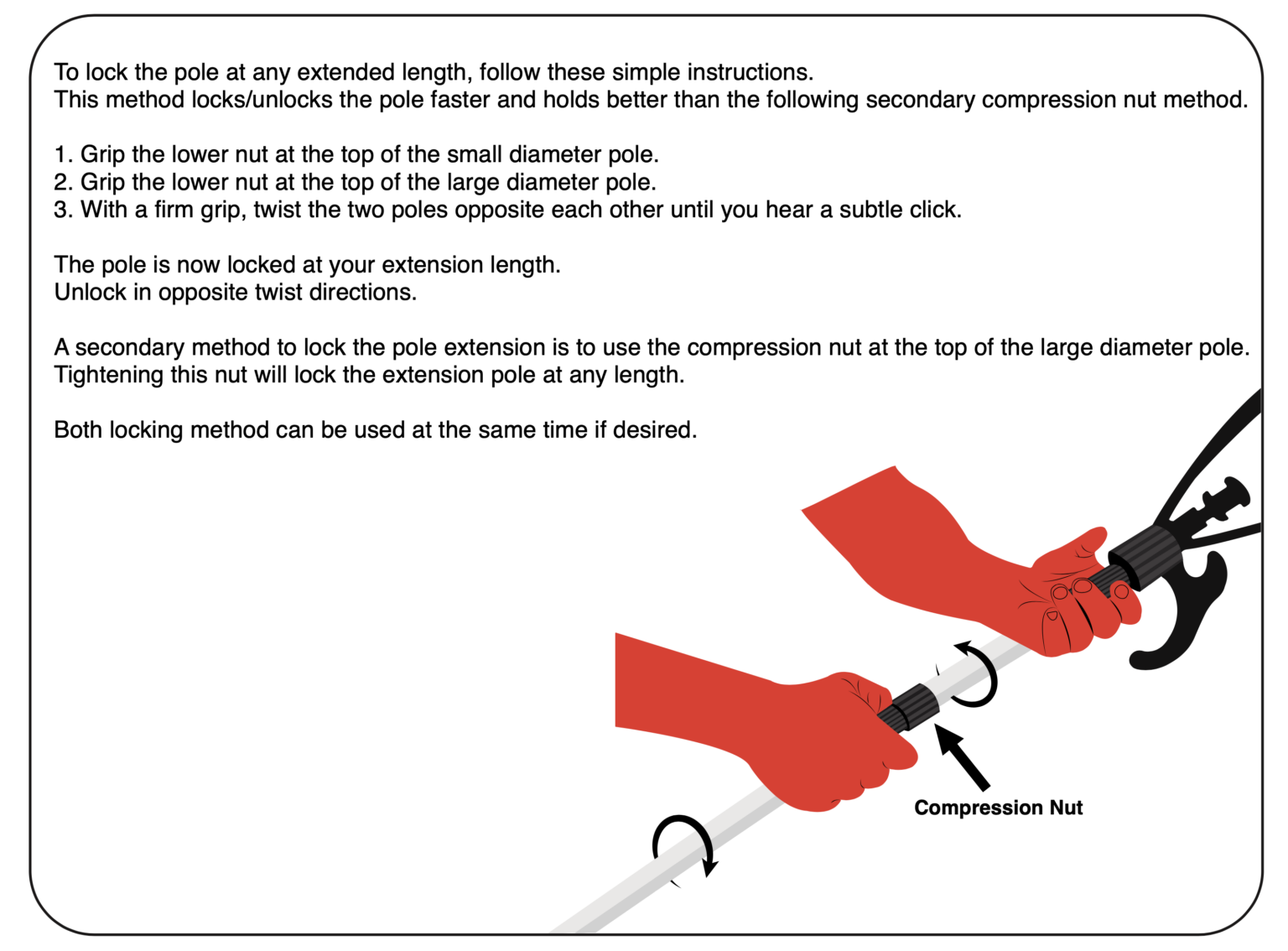 Boat Loop Docking Pole & Hook Multiple use Boating tool